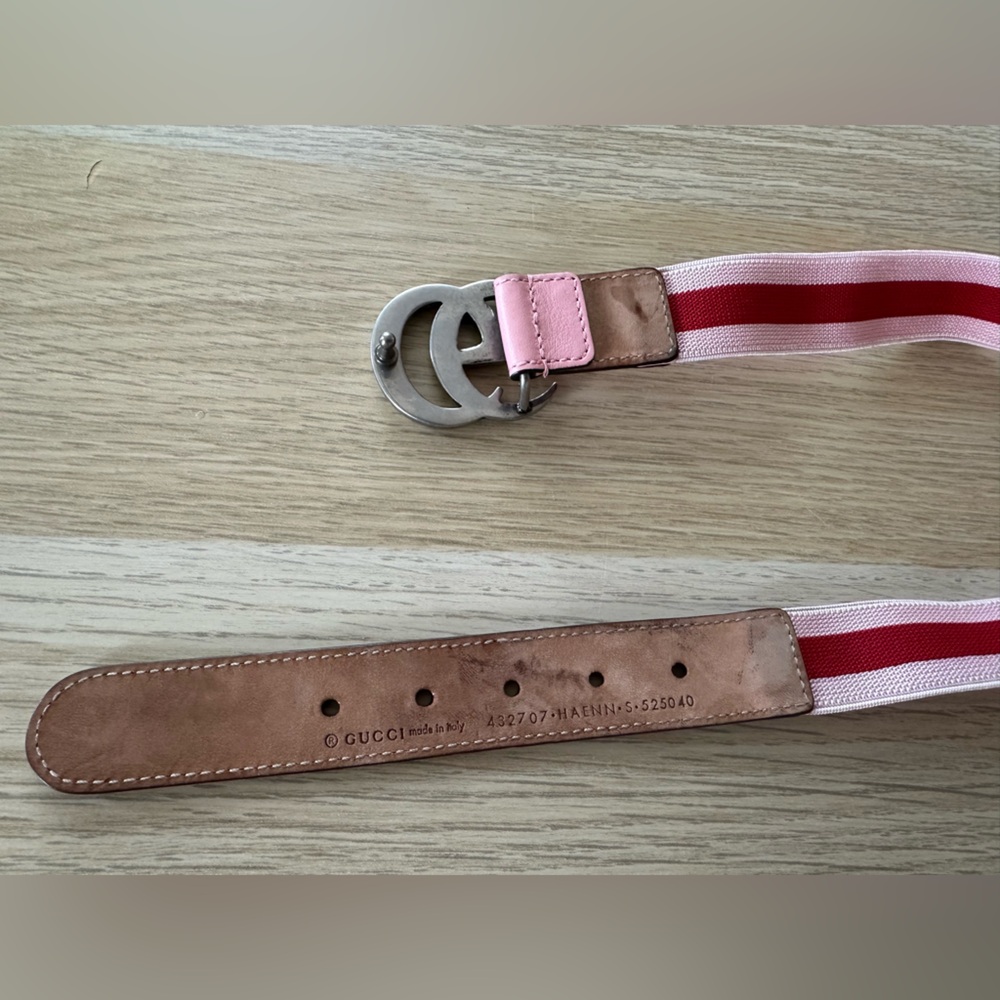 GUCCI KIDS PINK BELT Stretch - Picture 4 of 5